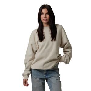 Talentless Bone Oversized Heavyweight Crewneck Sweatshirt